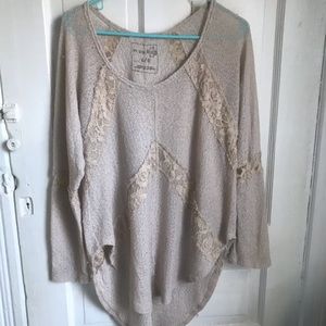 Free People thin lacy sweater 🎃